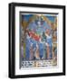 Ms 412 the Trinity Surrounded by Three Angels and Below Them Personifications of Mercy and Truth-Jean Fouquet-Framed Giclee Print