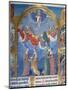 Ms 412 the Trinity Surrounded by Three Angels and Below Them Personifications of Mercy and Truth-Jean Fouquet-Mounted Giclee Print