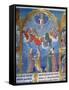 Ms 412 the Trinity Surrounded by Three Angels and Below Them Personifications of Mercy and Truth-Jean Fouquet-Framed Stretched Canvas