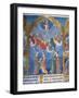 Ms 412 the Trinity Surrounded by Three Angels and Below Them Personifications of Mercy and Truth-Jean Fouquet-Framed Giclee Print