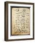 Ms.B86 Fol.55B Poem by Ibn Quzman (Copy of a 12th Century Original) (Ink on Paper)-Syrian-Framed Premium Giclee Print