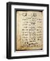 Ms.B86 Fol.55B Poem by Ibn Quzman (Copy of a 12th Century Original) (Ink on Paper)-Syrian-Framed Premium Giclee Print