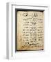 Ms.B86 Fol.55B Poem by Ibn Quzman (Copy of a 12th Century Original) (Ink on Paper)-Syrian-Framed Premium Giclee Print