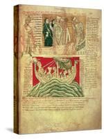 Ms Ccc 157 P.383 the Visions Dreamt by King Henry I in Normandy in 1130, from the Worcester…-null-Stretched Canvas