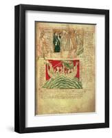 Ms Ccc 157 P.383 the Visions Dreamt by King Henry I in Normandy in 1130, from the Worcester…-null-Framed Premium Giclee Print