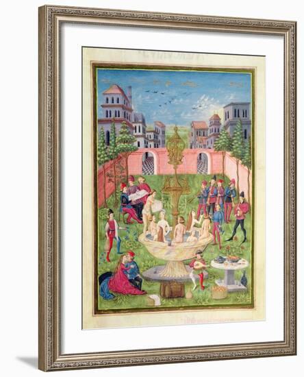 Ms. 'De Sphaera' Fol.11R the Fountain of Youth, 1470-Italian School-Framed Giclee Print