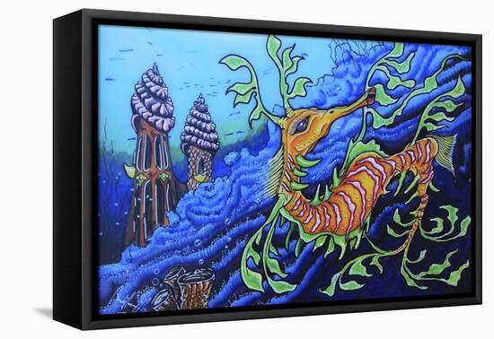 Ms .Dragonese-Martin Nasim-Framed Stretched Canvas