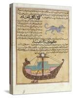 Ms E-7 Fol.26B the Constellations of the Dog and the Keel-Islamic School-Stretched Canvas