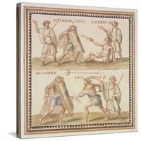 Ms Gen 1496 Plate Cxxiv Gladiators, 1674-Pietro Santi Bartoli-Stretched Canvas