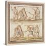 Ms Gen 1496 Plate Cxxiv Gladiators, 1674-Pietro Santi Bartoli-Stretched Canvas