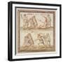 Ms Gen 1496 Plate Cxxiv Gladiators, 1674-Pietro Santi Bartoli-Framed Giclee Print