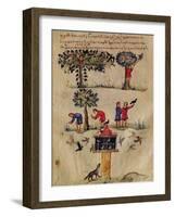 Ms Grec 479 Hunting for Birds, Illustration Probably from the Ixeutika by Oppian-Italian-Framed Giclee Print