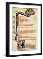 Ms.Lat.6912 Illuminations from Volume 2 of the 'Continens' of Rhazes Concerning Opthalmology and…-Giovanni da Monte Cassino-Framed Giclee Print