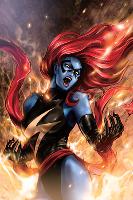 Ms. Marvel No.48 Cover: Mystique-Sana Takeda-Lamina Framed Poster