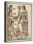 Ms Palat. 218-220 an Aztec Feast, from the 'Florentine Codex' by Bernardino De Sahagun, C.1540-85-null-Stretched Canvas