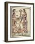 Ms Palat. 218-220 an Aztec Feast, from the 'Florentine Codex' by Bernardino De Sahagun, C.1540-85-null-Framed Giclee Print