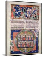 Ms R.16.2 Fol.7A the Sixth Seal, from the Trinity Apocalypse, C.1250-English School-Mounted Giclee Print