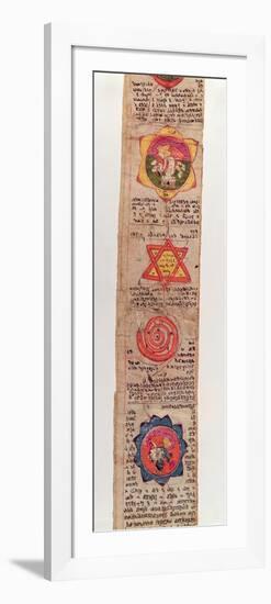 Ms Sanskrit 1804 Sanskrit Medical Manuscript (Vellum)-Indian-Framed Giclee Print