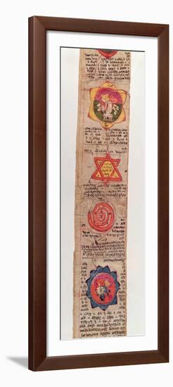 Ms Sanskrit 1804 Sanskrit Medical Manuscript (Vellum)-Indian-Framed Giclee Print