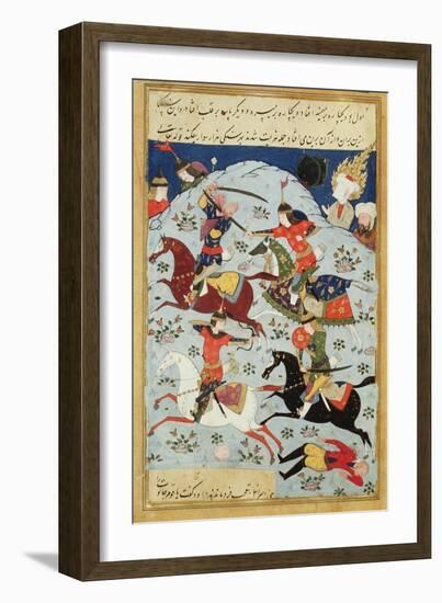 Ms Suppl.Persan 1313 Battle Between Goliath and David-null-Framed Premium Giclee Print