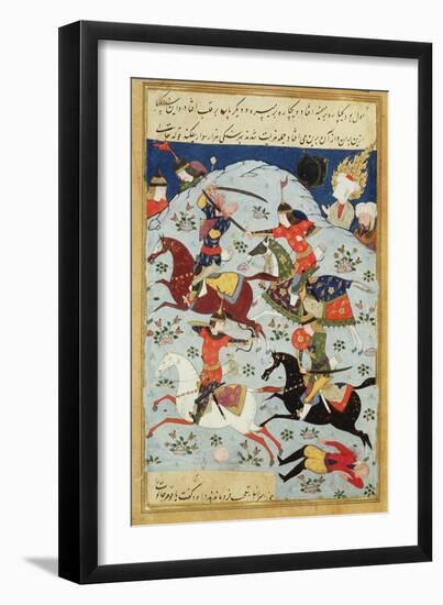 Ms Suppl.Persan 1313 Battle Between Goliath and David-null-Framed Premium Giclee Print