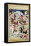 Ms Suppl.Persan 1313 Battle Between Goliath and David-null-Framed Stretched Canvas