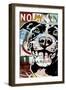 MS Understood NO PARKING, Road Signs, Dogs, Pets, Stencils, Happy, Panting, Tongue, Pop Art-Russo Dean-Framed Giclee Print