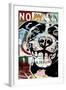 MS Understood NO PARKING, Road Signs, Dogs, Pets, Stencils, Happy, Panting, Tongue, Pop Art-Russo Dean-Framed Giclee Print