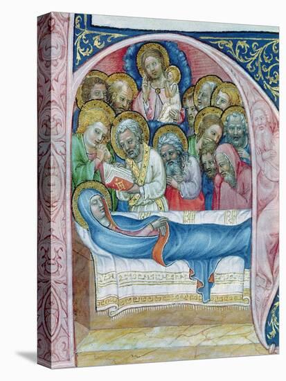 Ms Xiii a 12 Burial of the Virgin, from 'Liber Viaticus' by Jean De Stredy, after 1360 (Vellum)-Czech-Stretched Canvas