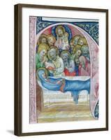 Ms Xiii a 12 Burial of the Virgin, from 'Liber Viaticus' by Jean De Stredy, after 1360 (Vellum)-Czech-Framed Giclee Print