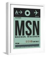 MSN Madison Luggage Tag I-NaxArt-Framed Art Print