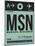 MSN Madison Luggage Tag I-NaxArt-Mounted Art Print