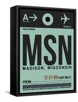 MSN Madison Luggage Tag I-NaxArt-Framed Stretched Canvas