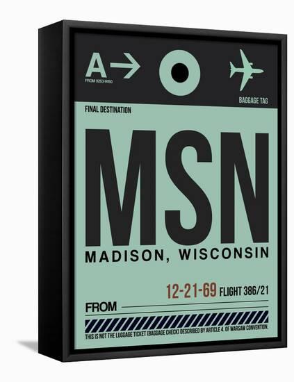 MSN Madison Luggage Tag I-NaxArt-Framed Stretched Canvas