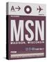 MSN Madison Luggage Tag II-NaxArt-Stretched Canvas