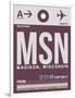 MSN Madison Luggage Tag II-NaxArt-Framed Art Print