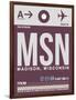 MSN Madison Luggage Tag II-NaxArt-Framed Art Print