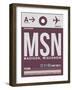 MSN Madison Luggage Tag II-NaxArt-Framed Art Print