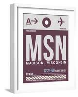 MSN Madison Luggage Tag II-NaxArt-Framed Art Print