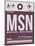 MSN Madison Luggage Tag II-NaxArt-Mounted Art Print