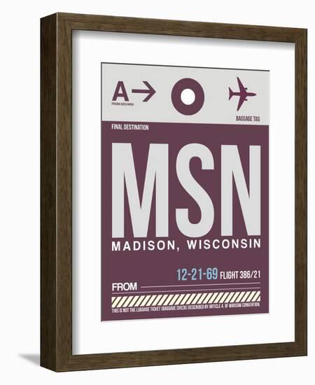 MSN Madison Luggage Tag II-NaxArt-Framed Art Print