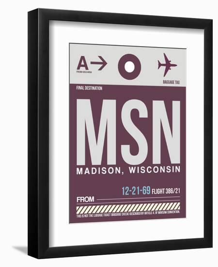 MSN Madison Luggage Tag II-NaxArt-Framed Art Print