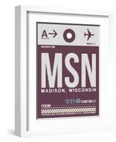 MSN Madison Luggage Tag II-NaxArt-Framed Art Print
