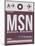 MSN Madison Luggage Tag II-NaxArt-Mounted Art Print