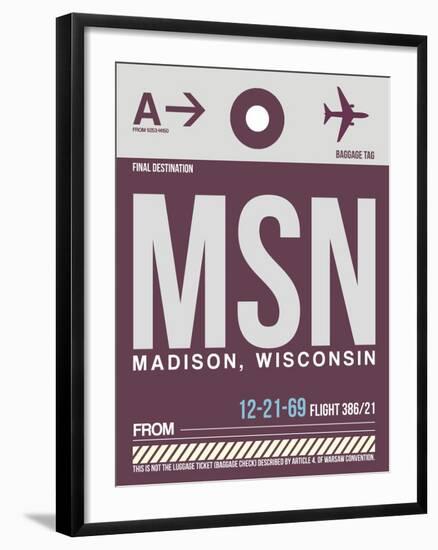 MSN Madison Luggage Tag II-NaxArt-Framed Art Print