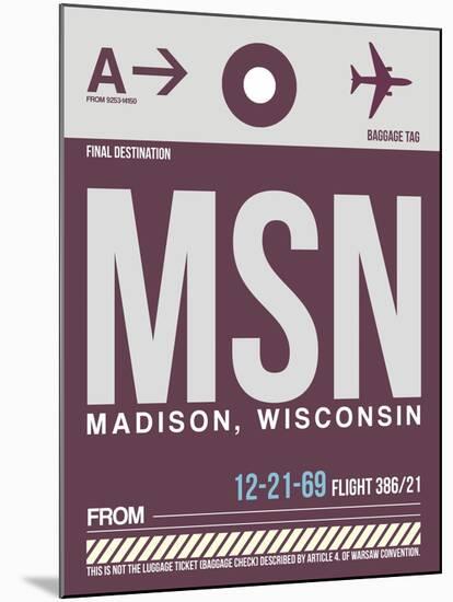 MSN Madison Luggage Tag II-NaxArt-Mounted Art Print