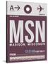 MSN Madison Luggage Tag II-NaxArt-Stretched Canvas