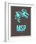 Msp Minneapolis Poster 1-NaxArt-Framed Art Print