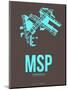 Msp Minneapolis Poster 1-NaxArt-Mounted Art Print