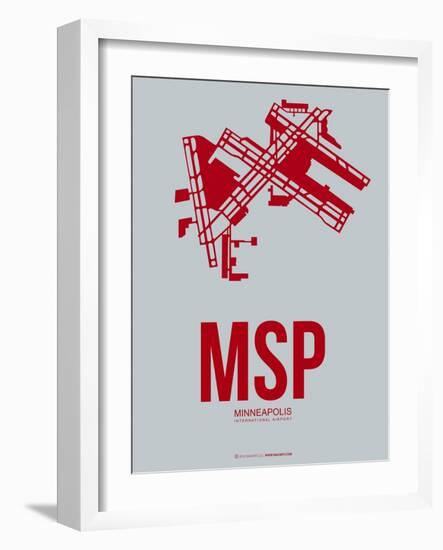 Msp Minneapolis Poster 3-NaxArt-Framed Art Print